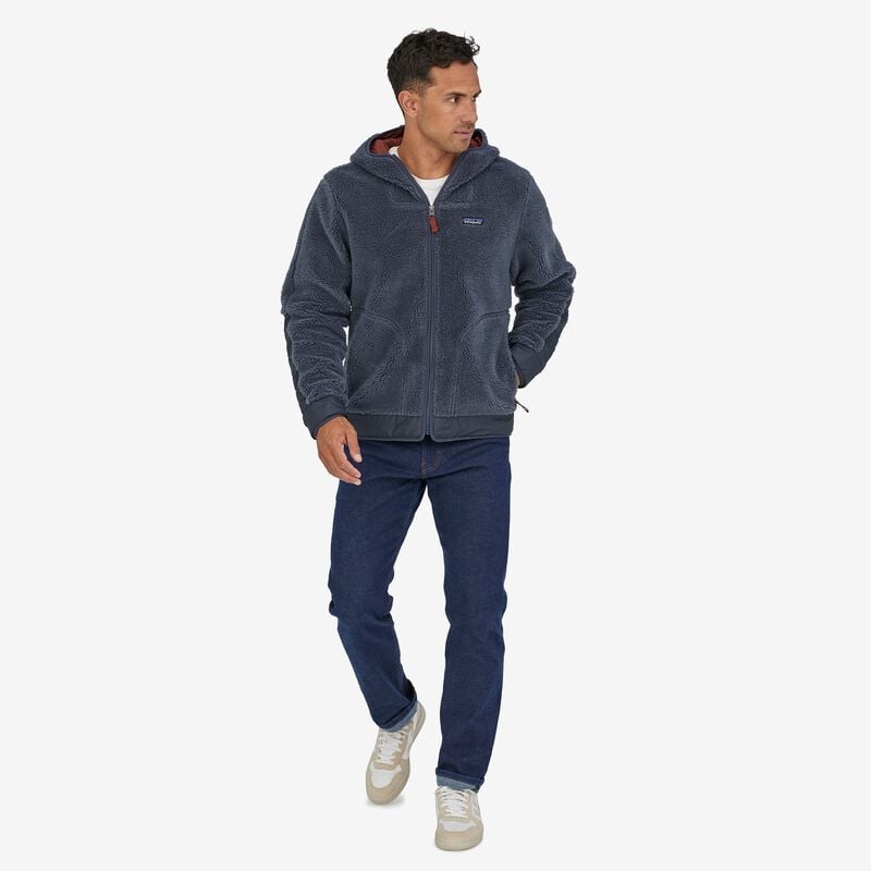 Patagonia Men's Woolyester Pile Fleece Hoody - Smolder Blue