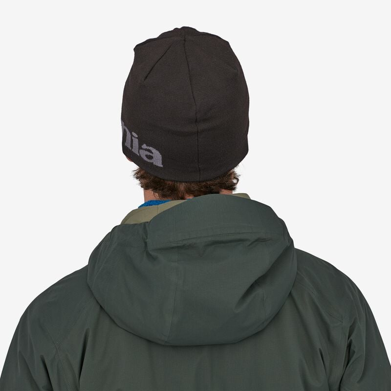 Patagonia Beanie Hat - Logo Belwe: Black