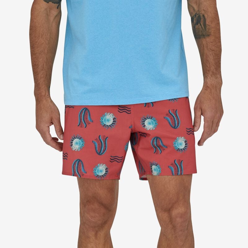 Patagonia Men's Hydropeak Volley Shorts - 16" - Hobson Spaced: Sumac Red
