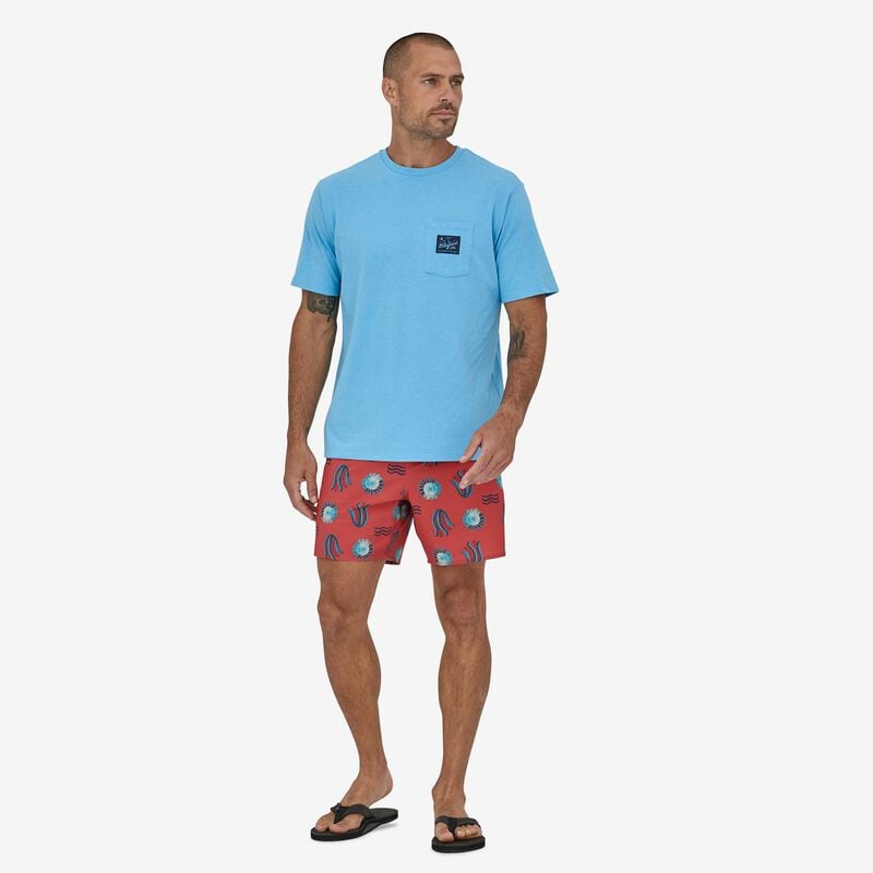 Patagonia Men's Hydropeak Volley Shorts - 16" - Hobson Spaced: Sumac Red