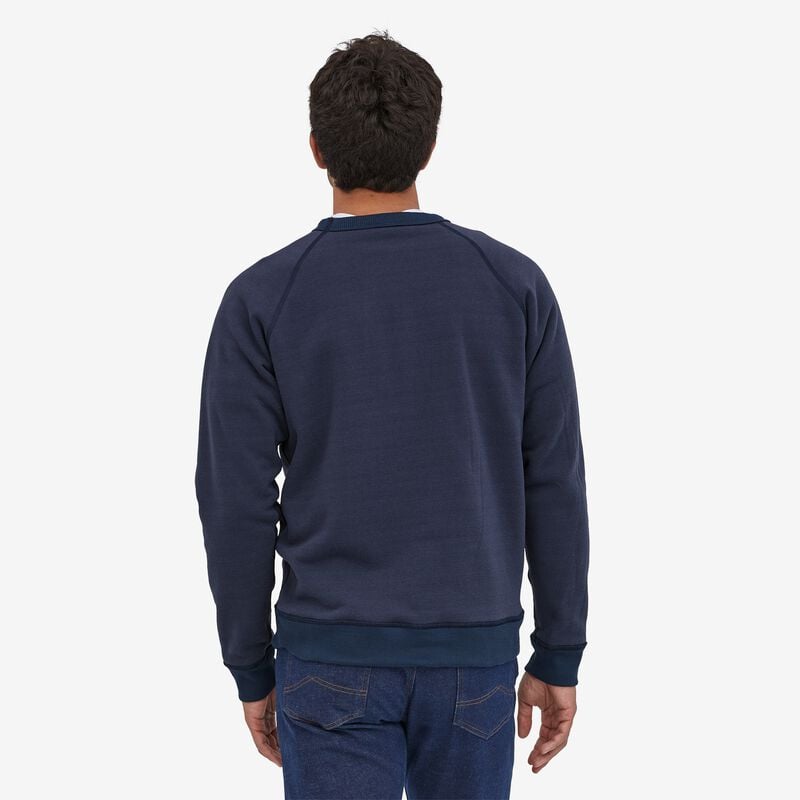 Patagonia Men's Reversible Shearling Fleece Crew - New Navy