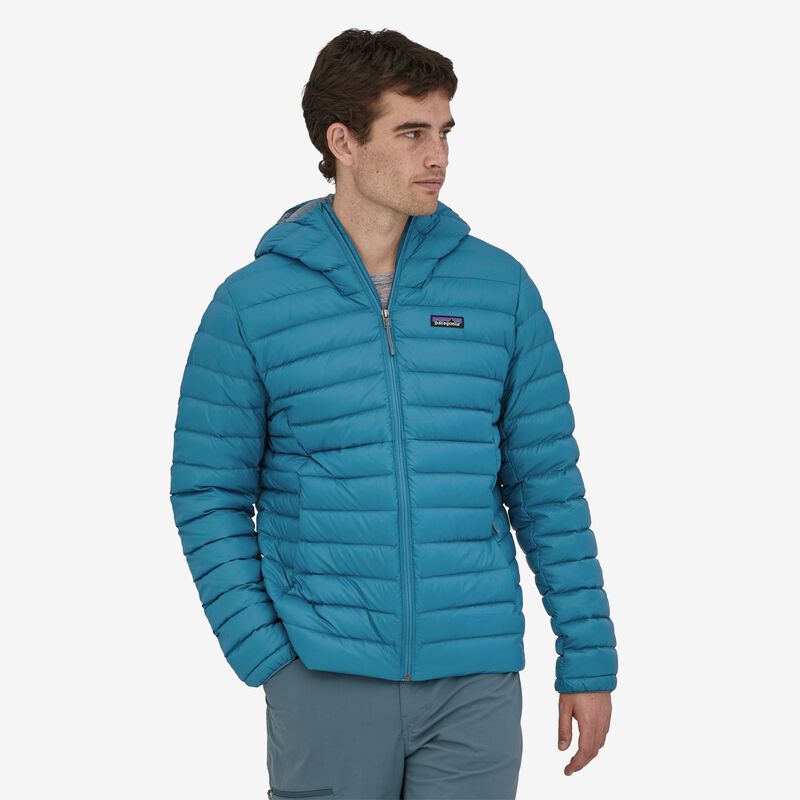 Patagonia Men's Down Sweater Hoody - Wavy Blue