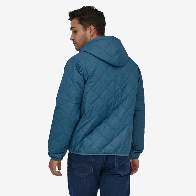 Patagonia Men's Diamond Quilted Bomber Hoody - Wavy Blue
