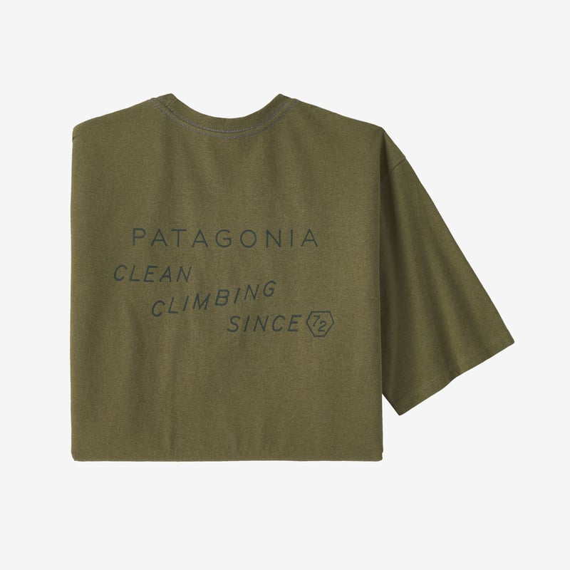 Patagonia Men's Clean Climb Trade Responsibili-Tee® - Clean Climb Type: Wyoming Green