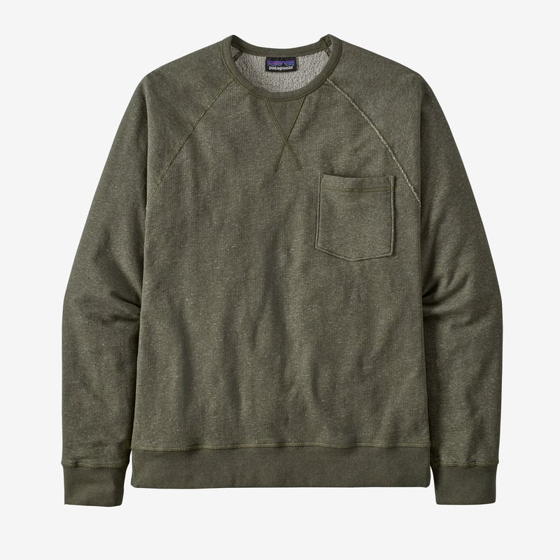 Patagonia Men's Mahnya Fleece Crewneck Sweatshirt - Basin Green
