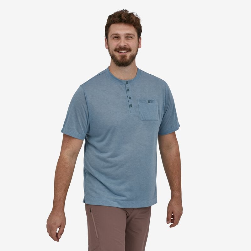 Patagonia Men's Capilene® Cool Trail Bike Henley - Light Plume Grey
