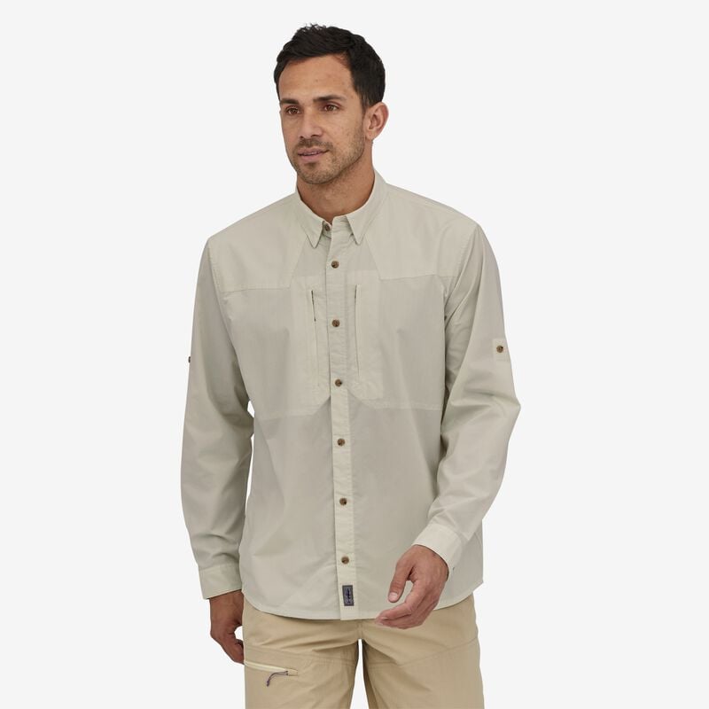 Patagonia Men's Long-Sleeved Sun Stretch Shirt - Dyno White
