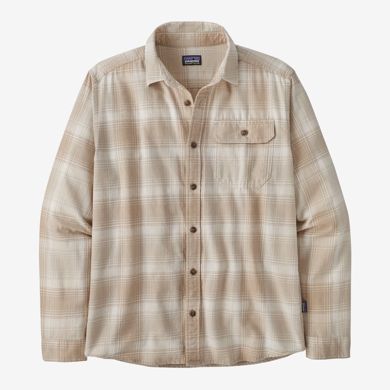 Patagonia Men's Long-Sleeved Cotton in Conversion Fjord Flannel Shirt - Hazy Morning: Oar Tan