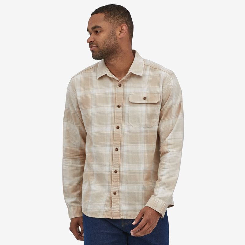Patagonia Men's Long-Sleeved Cotton in Conversion Fjord Flannel Shirt - Hazy Morning: Oar Tan