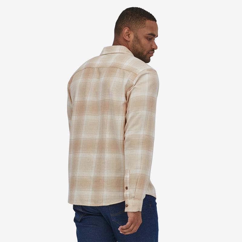 Patagonia Men's Long-Sleeved Cotton in Conversion Fjord Flannel Shirt - Hazy Morning: Oar Tan