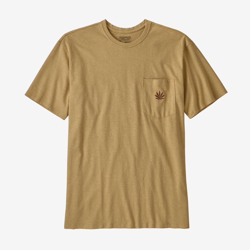Patagonia Men's Work Pocket Tee Shirt - Hemp Leaf: Sespe Tan
