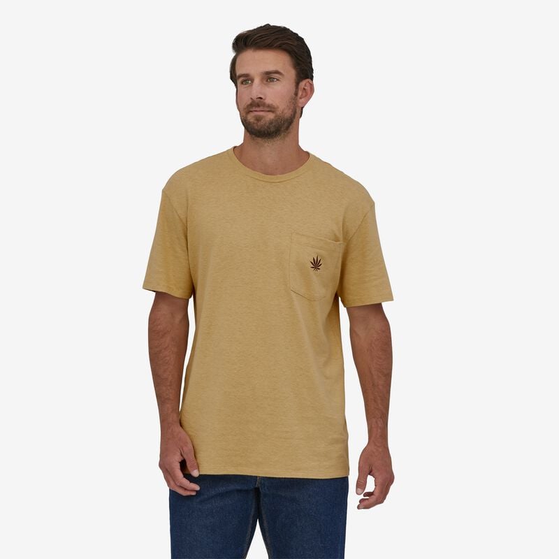 Patagonia Men's Work Pocket Tee Shirt - Hemp Leaf: Sespe Tan