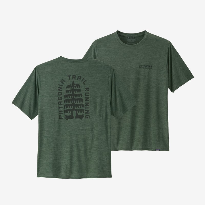 Patagonia Men's Capilene® Cool Daily Graphic Shirt - Tree Trotter: Pinyon Green X-Dye