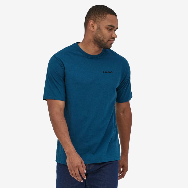 Patagonia Men's P-6 Logo Responsibili-Tee® - Wavy Blue