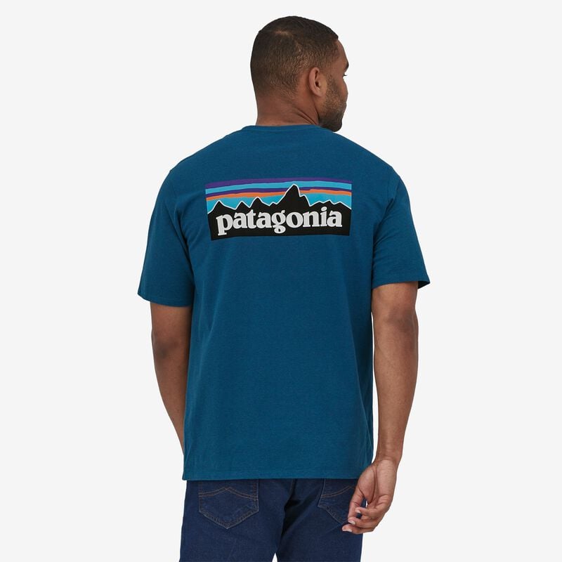 Patagonia Men's P-6 Logo Responsibili-Tee® - Wavy Blue