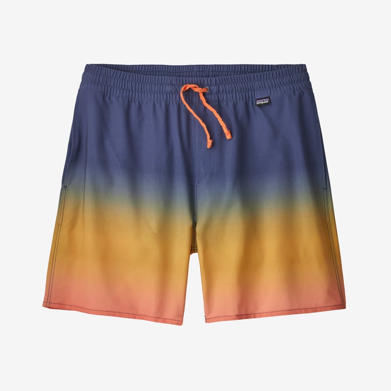 Patagonia Men's Hydropeak Volley Shorts - 16" - Cosmic Gradients: Tigerlily Orange