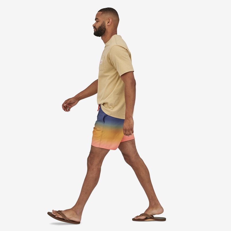 Patagonia Men's Hydropeak Volley Shorts - 16" - Cosmic Gradients: Tigerlily Orange