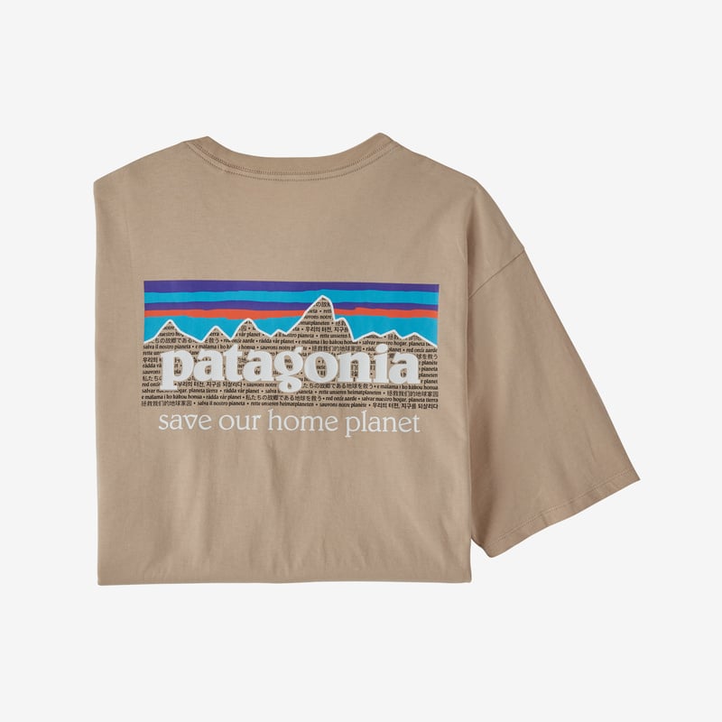 Patagonia Men's P-6 Mission Organic T-Shirt - Oar Tan
