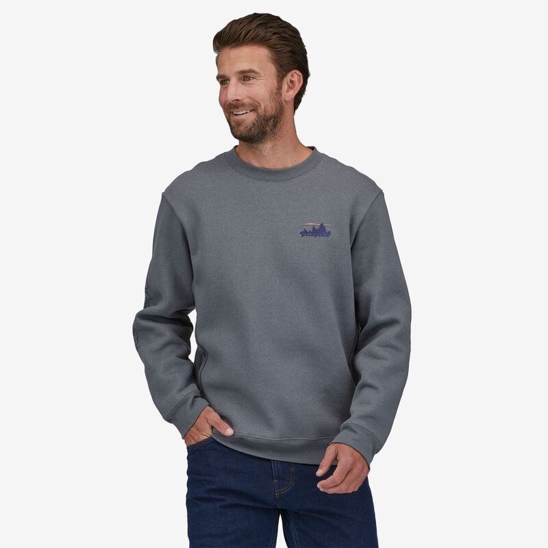 Patagonia 73 Skyline Uprisal Crew Sweatshirt - Plume Grey