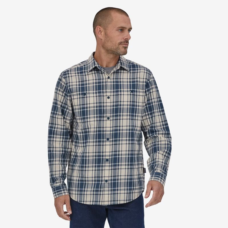 Patagonia Men's Long-Sleeved Pima Cotton Shirt - Forge Grey