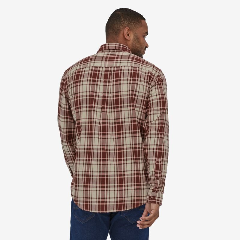 Patagonia Men's Long-Sleeved Pima Cotton Shirt - Monad: Sequoia Red