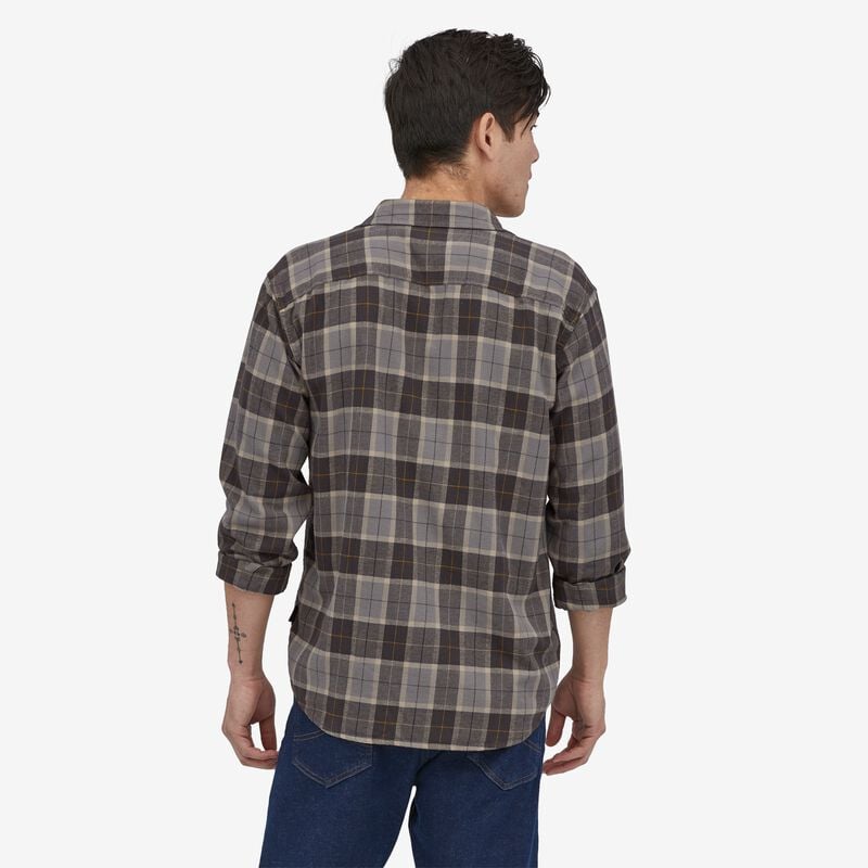 Patagonia Men's Long-Sleeved Cotton in Conversion Fjord Flannel Shirt - Beach Plaid: Forge Grey