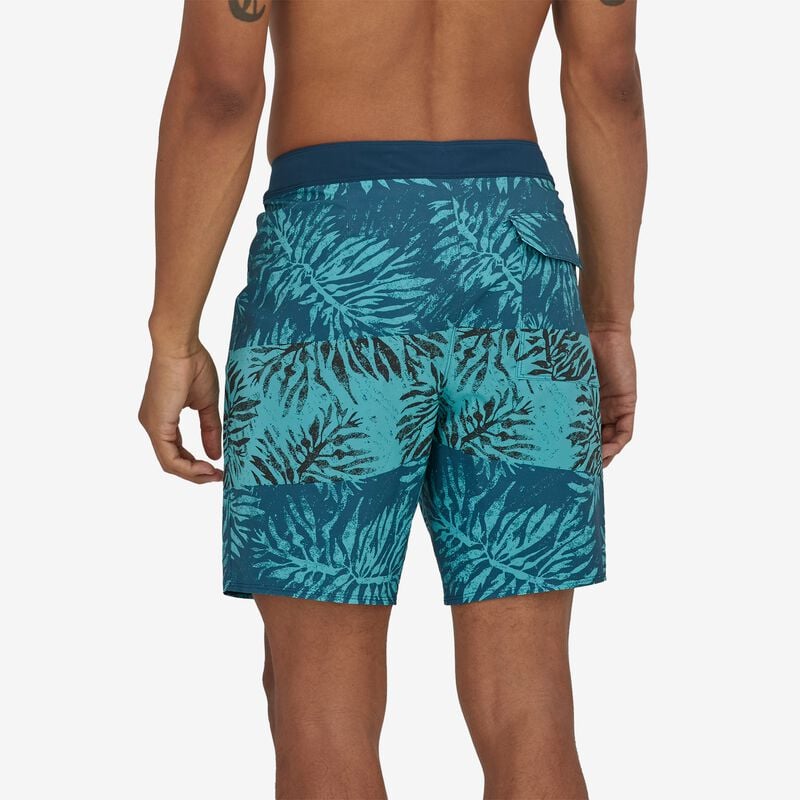 Patagonia Men's Hydropeak Boardshorts - 18" - Sandy Kelp Blocked: Crater Blue