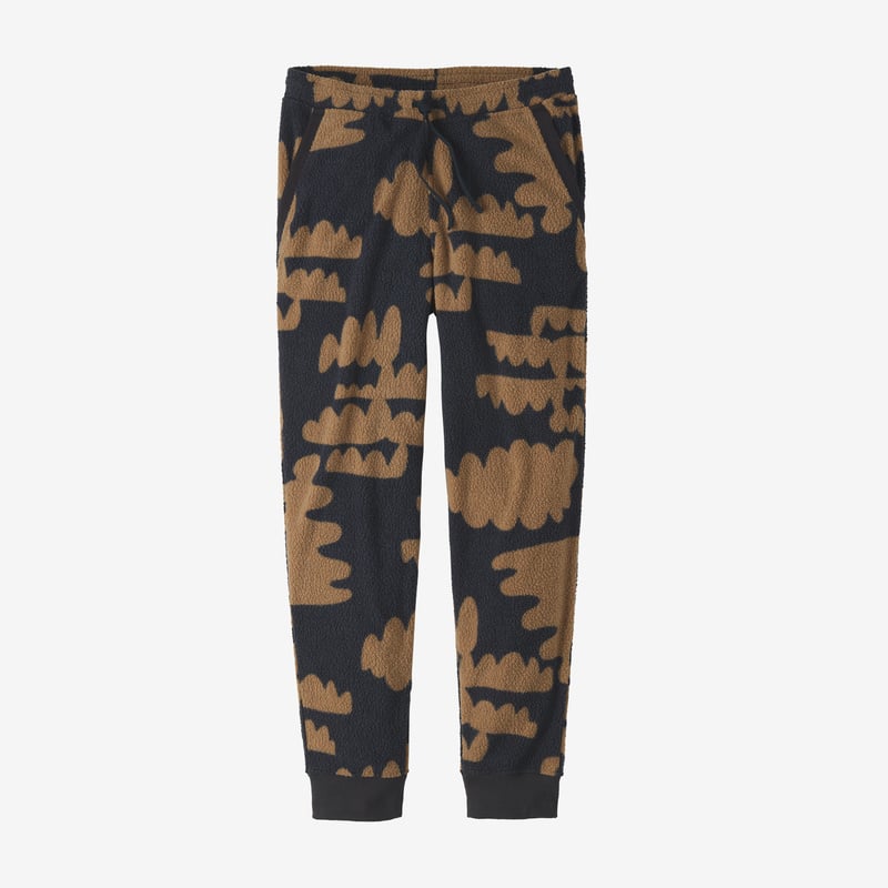 Patagonia Men's Shearling Fleece Pants - Simple Fungiis: Pitch Blue