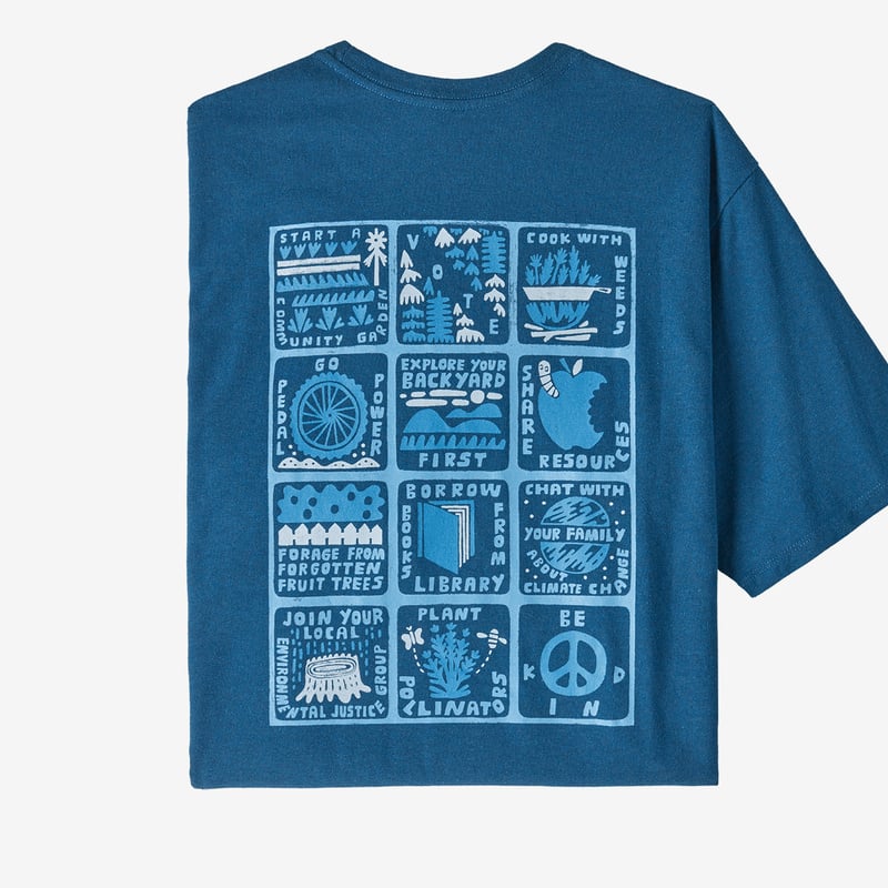 Patagonia Men's How to Change Responsibili-Tee® - Wavy Blue