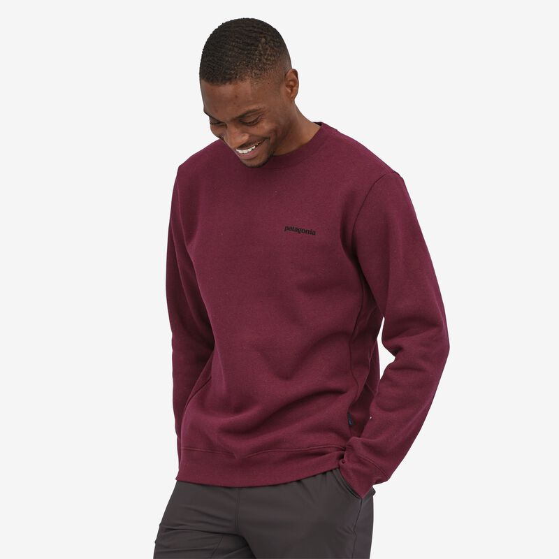 Patagonia P-6 Logo Uprisal Crew Sweatshirt - Sequoia Red