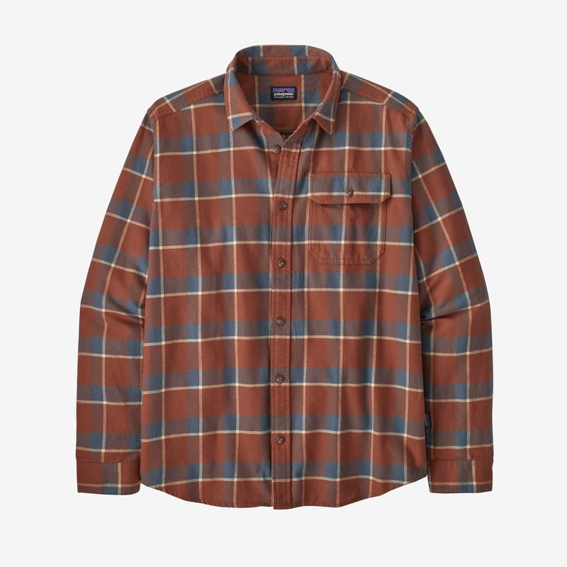 Patagonia Men's Long-Sleeved Cotton in Conversion Fjord Flannel Shirt - Graft: Sisu Brown