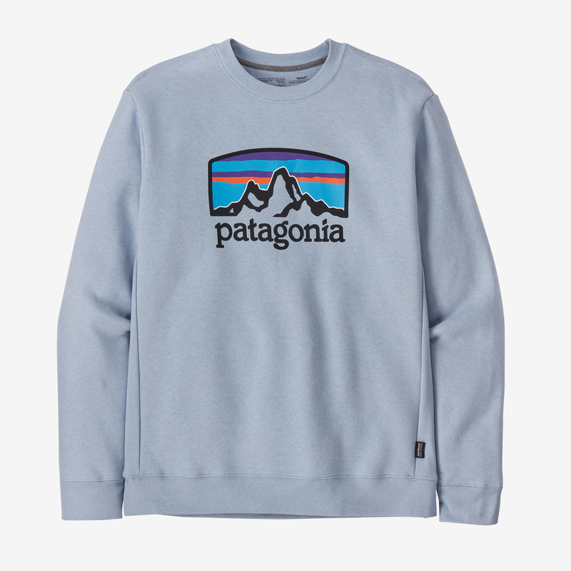 Patagonia Fitz Roy Horizons Uprisal Crew Sweatshirt - Steam Blue