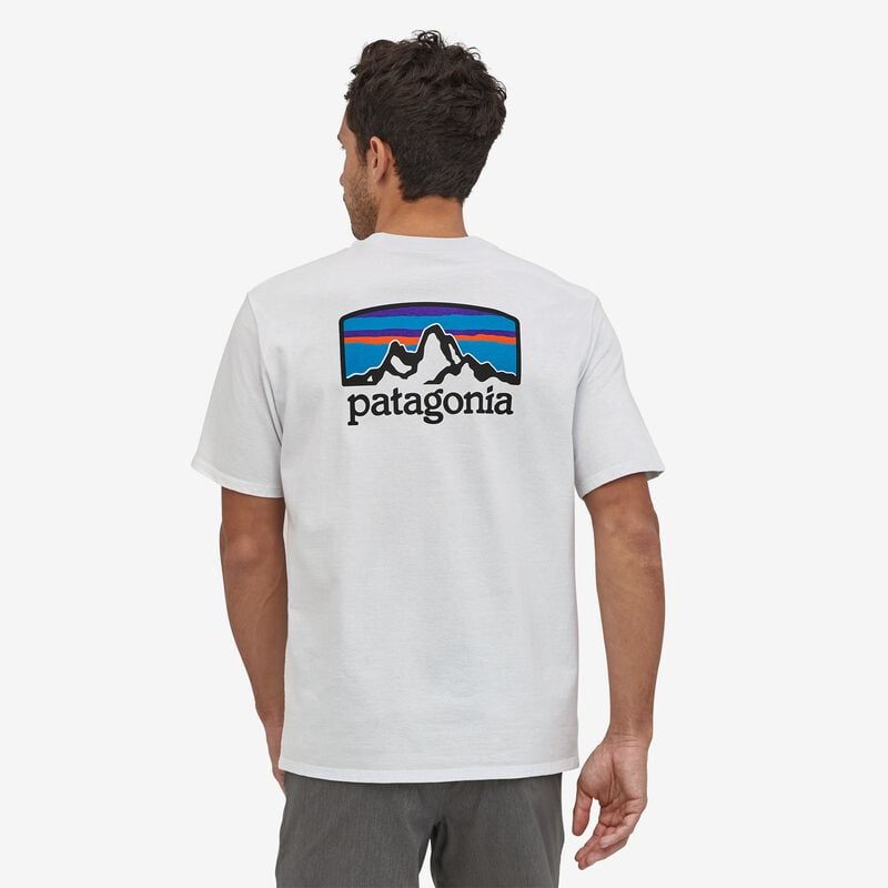 Patagonia Men's Fitz Roy Horizons Responsibili-Tee® - White