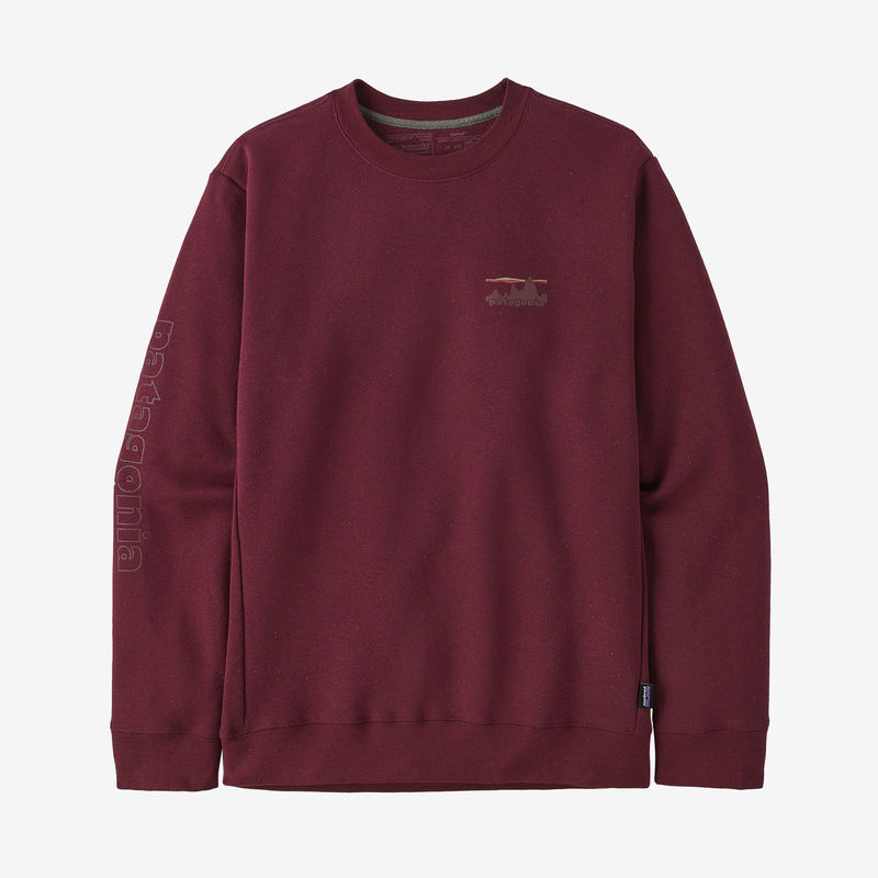 Patagonia 73 Skyline Uprisal Crew Sweatshirt - Sequoia Red