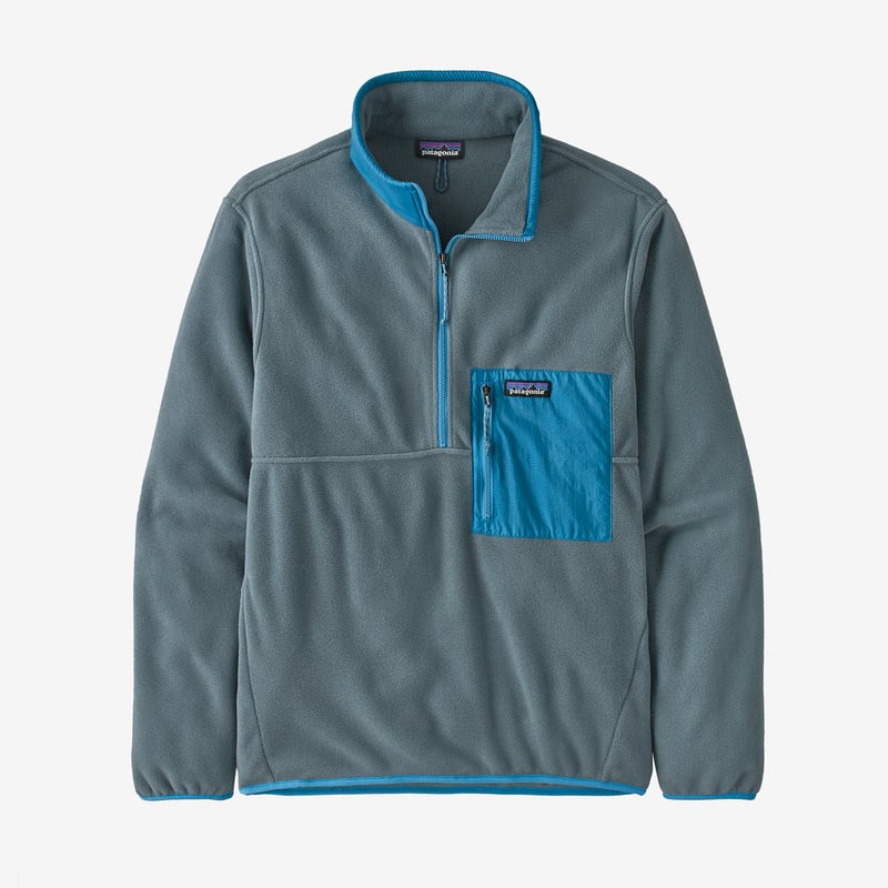 Patagonia Men's Microdini 1/2-Zip Fleece Pullover - Plume Grey
