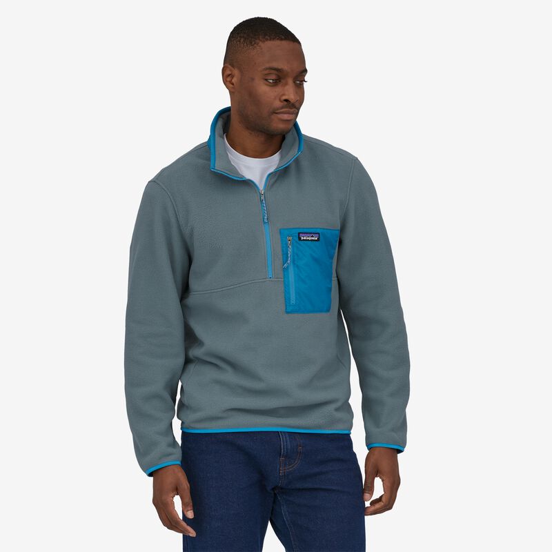 Patagonia Men's Microdini 1/2-Zip Fleece Pullover - Plume Grey
