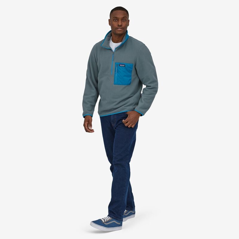 Patagonia Men's Microdini 1/2-Zip Fleece Pullover - Plume Grey