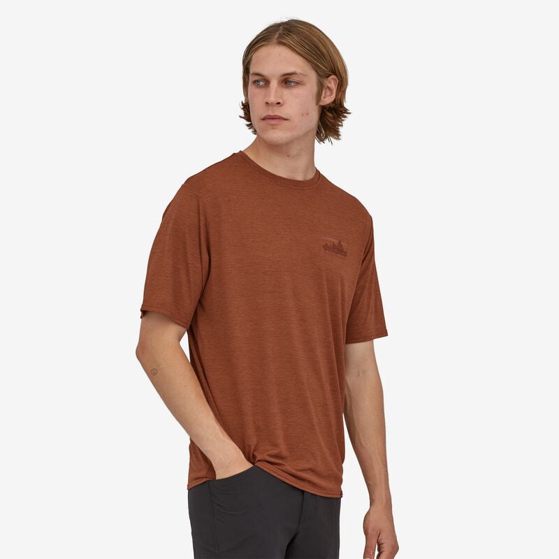 Patagonia Men's Capilene® Cool Daily Graphic Shirt - 73 Skyline: Sisu Brown X-Dye