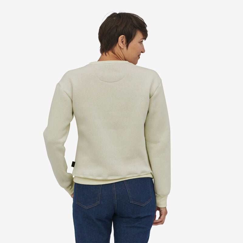 Patagonia Women's Ridge Rise Stripe Uprisal Crew Sweatshirt - Birch White