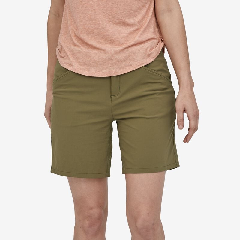 Patagonia Women's Quandary Shorts - 7" - Fatigue Green