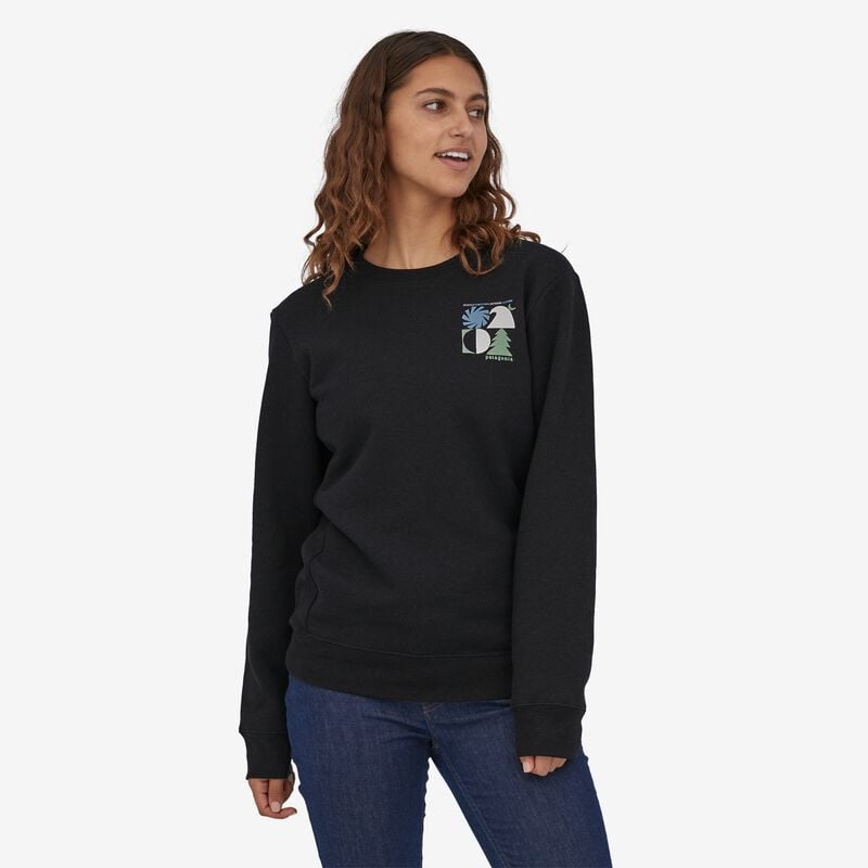 Patagonia Spirited Seasons Uprisal Crew Sweatshirt - Ink Black