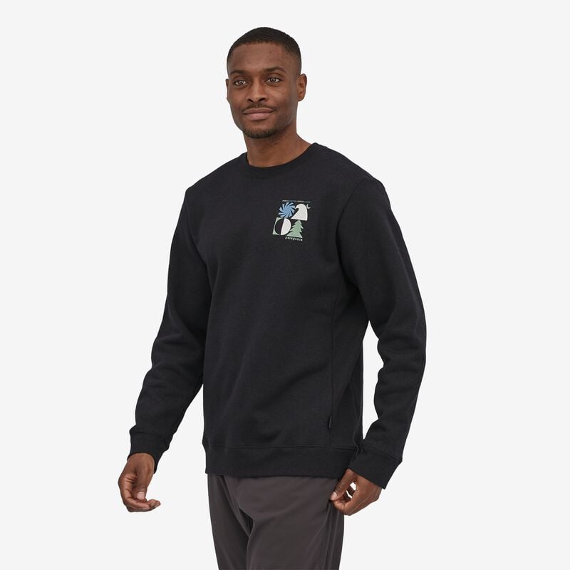 Patagonia Spirited Seasons Uprisal Crew Sweatshirt - Ink Black