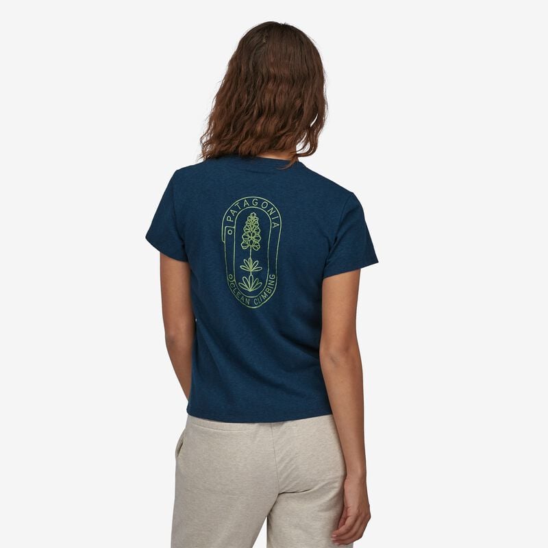 Patagonia Women's Clean Climb Bloom Pocket Responsibili-Tee® - Wyoming Green