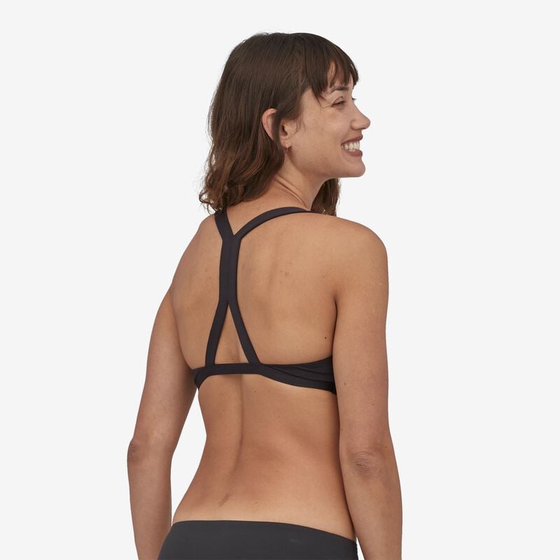 Patagonia Women's Bottom Turn Racerback Bikini Top - Bell Flower: Tigerlily Orange