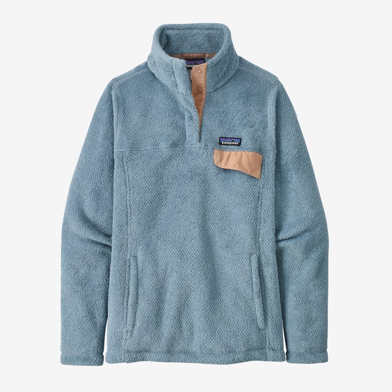 Patagonia Women's Re-Tool Snap-T® Fleece Pullover - Steam Blue - Light Plume Grey X-Dye