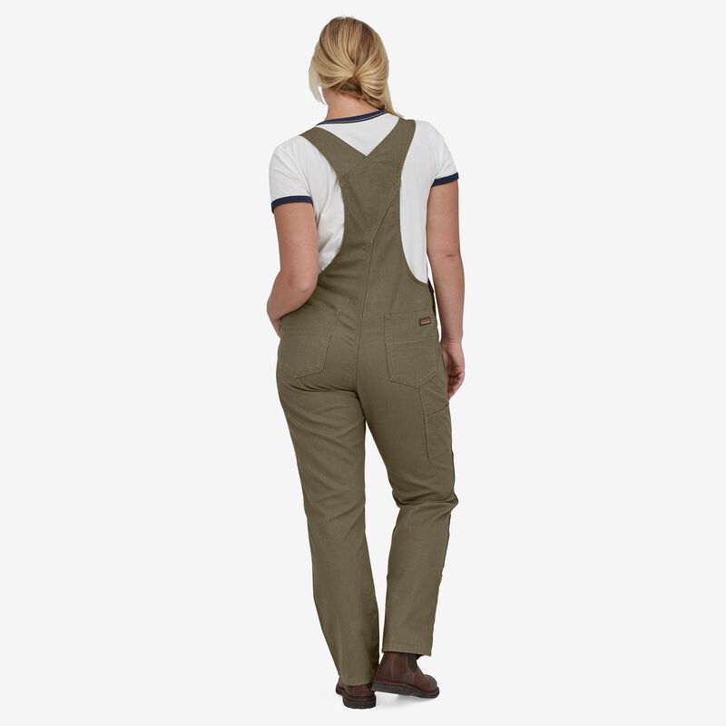 Patagonia Women's All Seasons Hemp Canvas Bib Overalls - Regular - Fatigue Green