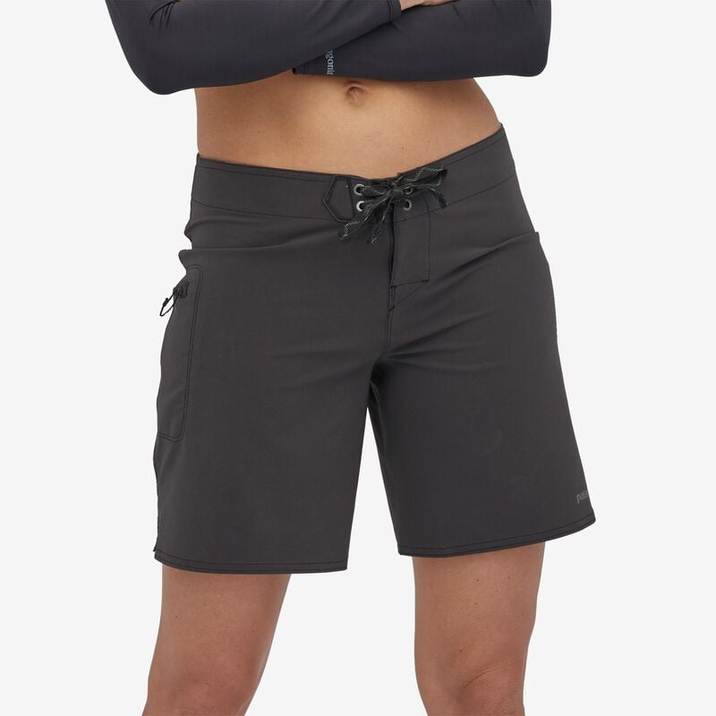 Patagonia Women's Stretch Hydropeak Boardshorts - 8" - Ink Black