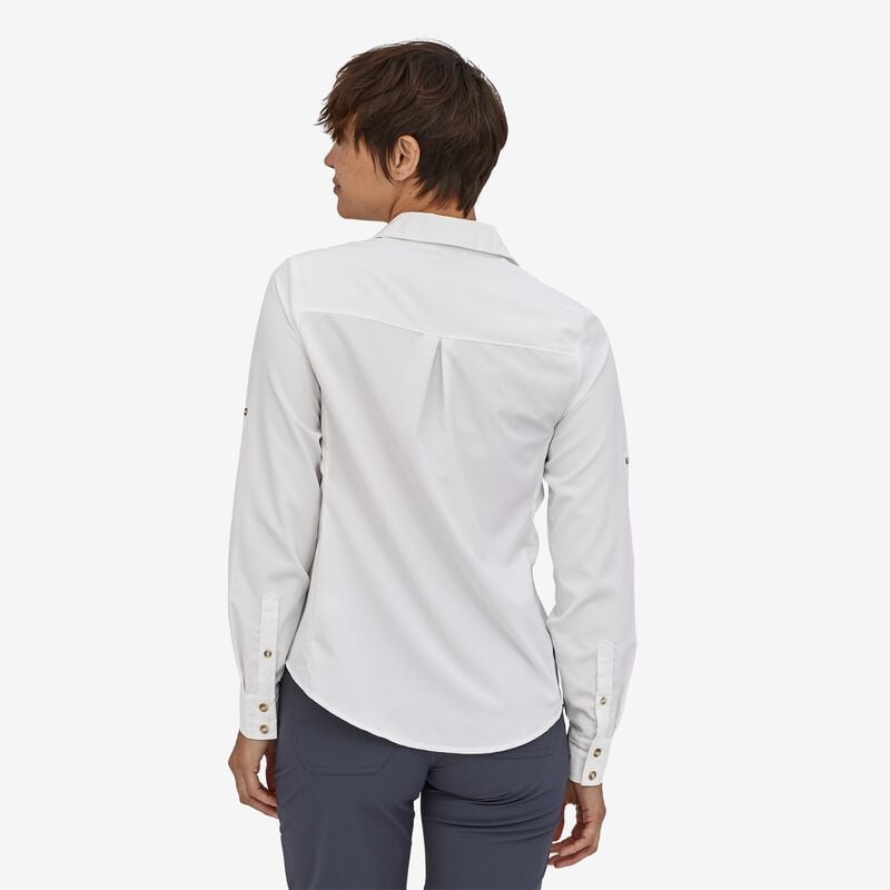 Patagonia Women's Long-Sleeved Self-Guided Hike Shirt - Light Plume Grey