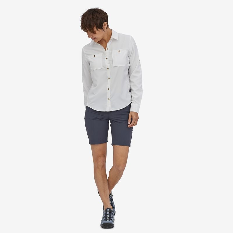 Patagonia Women's Long-Sleeved Self-Guided Hike Shirt - Light Plume Grey