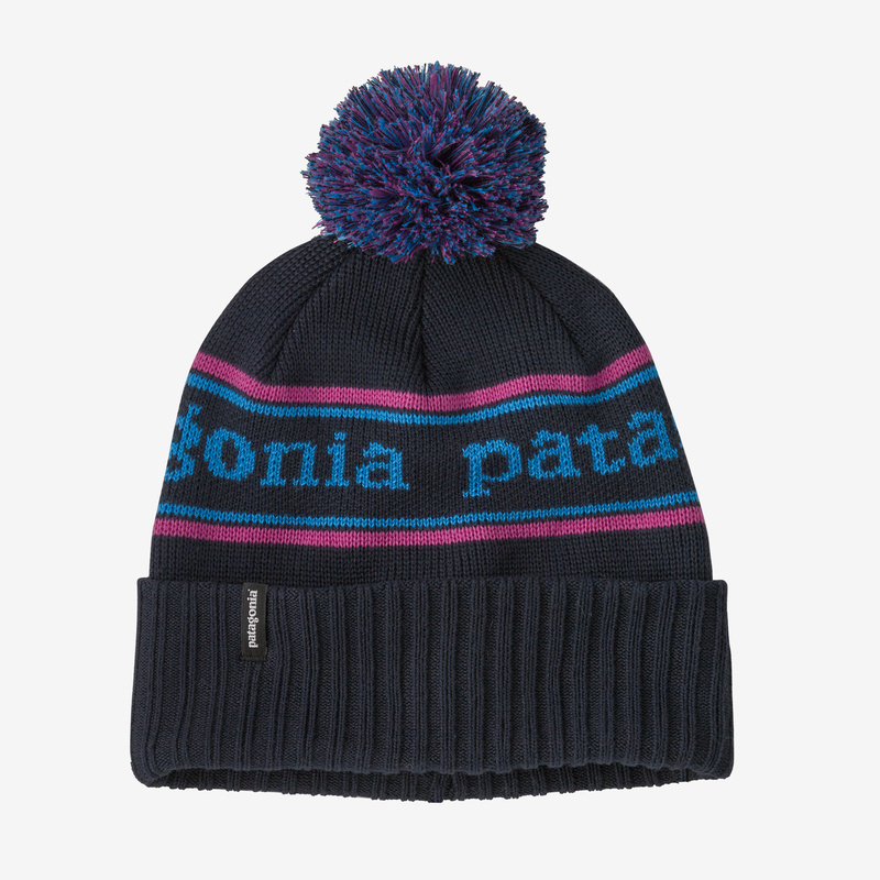 Patagonia Powder Town Beanie - Park Stripe: Pitch Blue